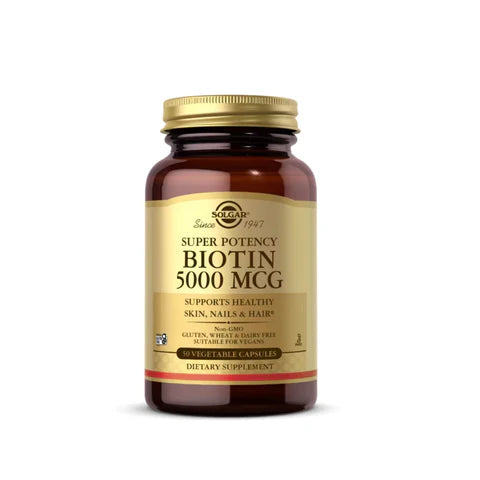SOLGAR BIOTINE 5000MCG 50CAP