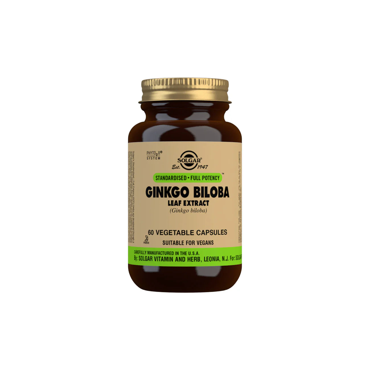 SOLGAR GINKGO BILOBA LEAF EXTRACT 60CAP