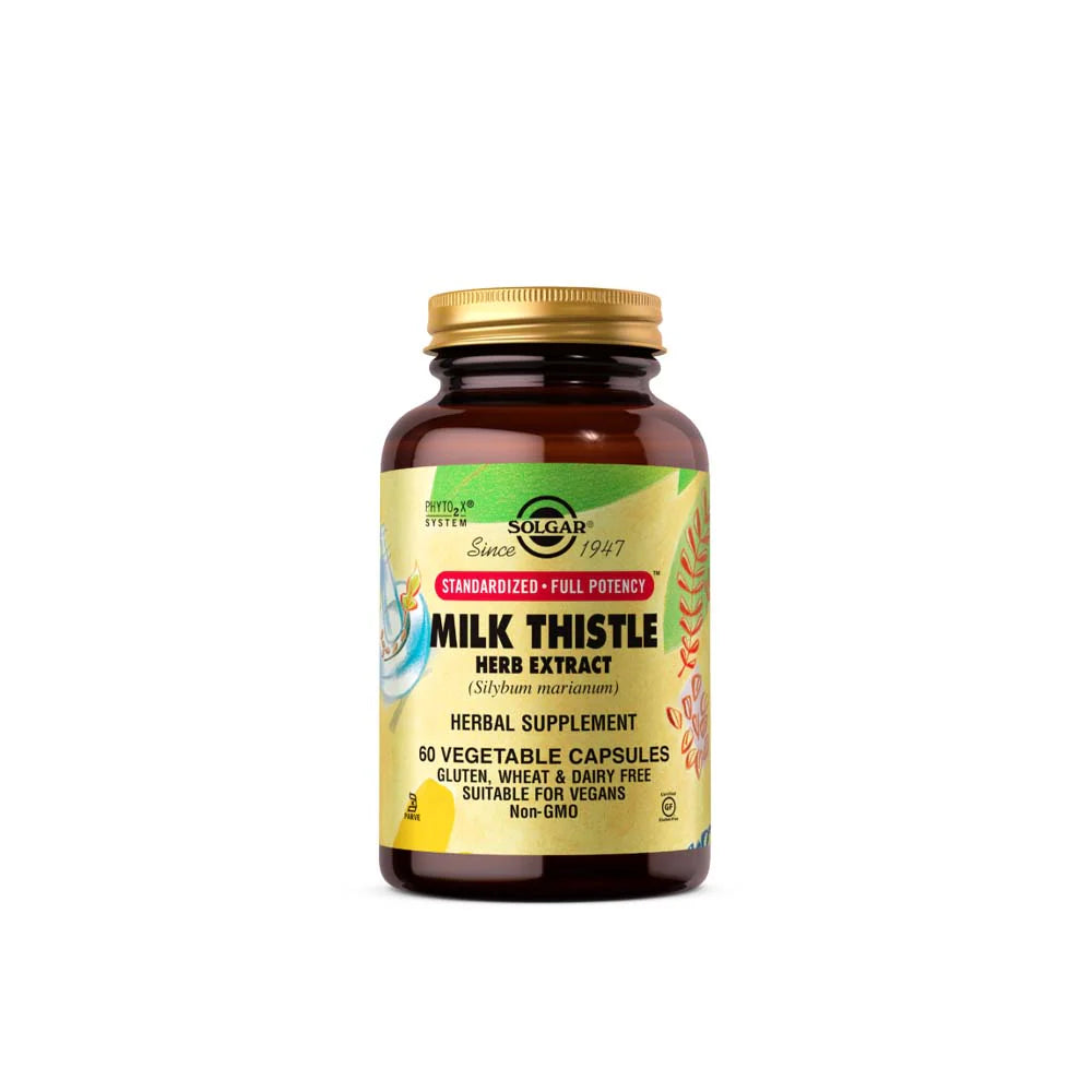SOLGAR STANDARDIZED FULL POTENCY MILK THISTLE HERB EXTRACT 60 CAP
