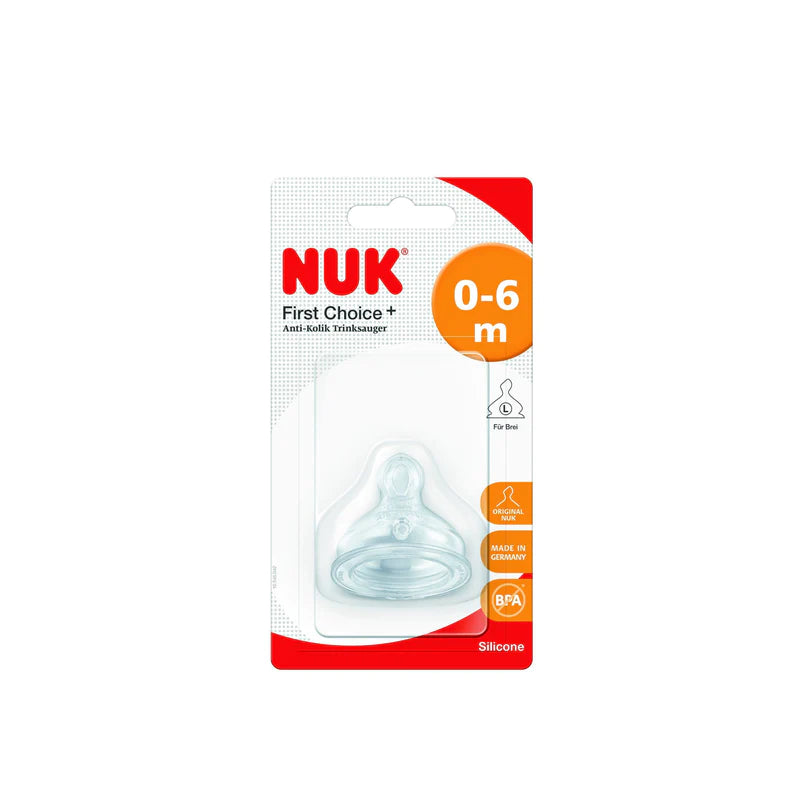 NUK FIRST CHOICE NO COLIC 0-6M MEDIUM HOLE