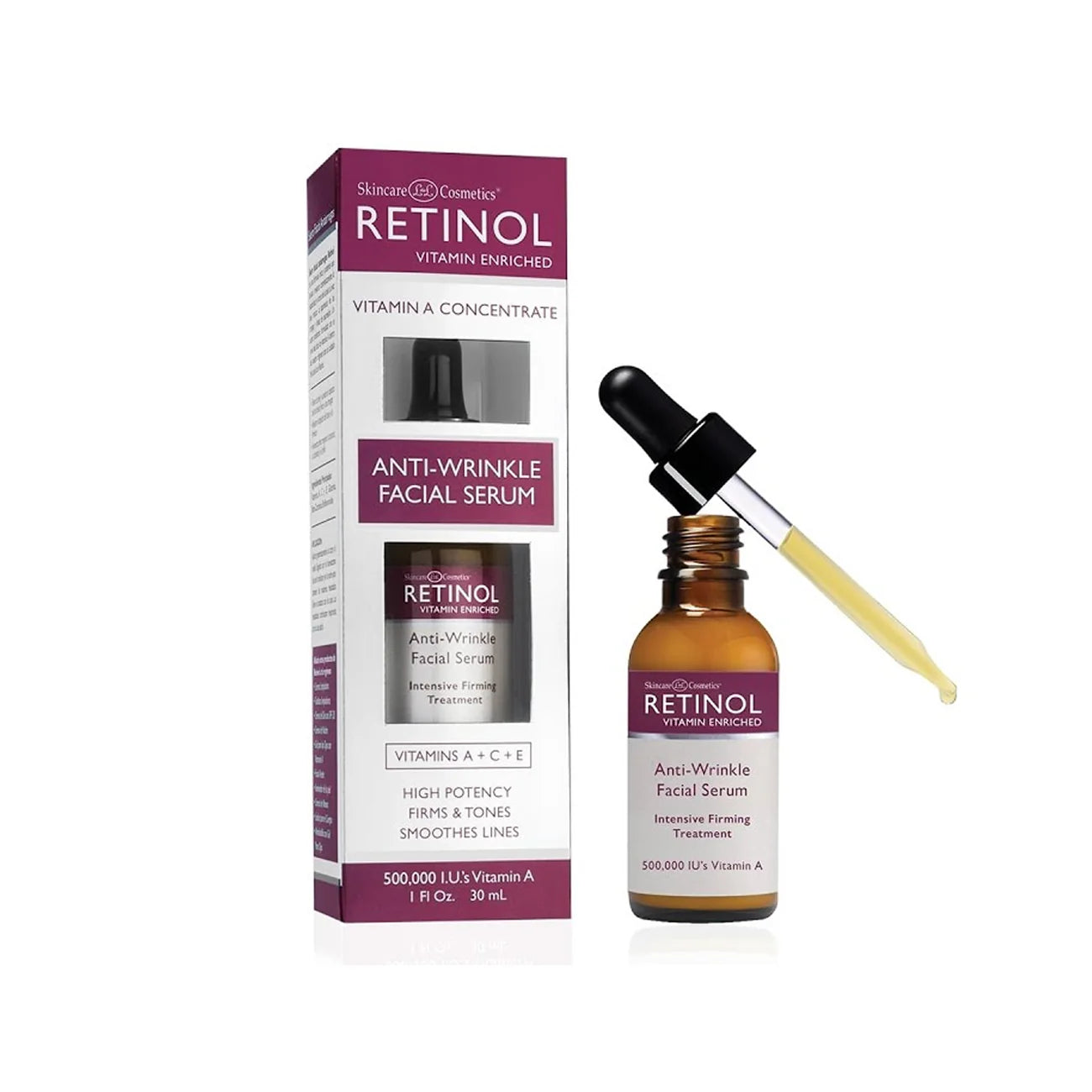 SKINCARE RETINOL ANTI-WRINKLE FACIAL SERUM