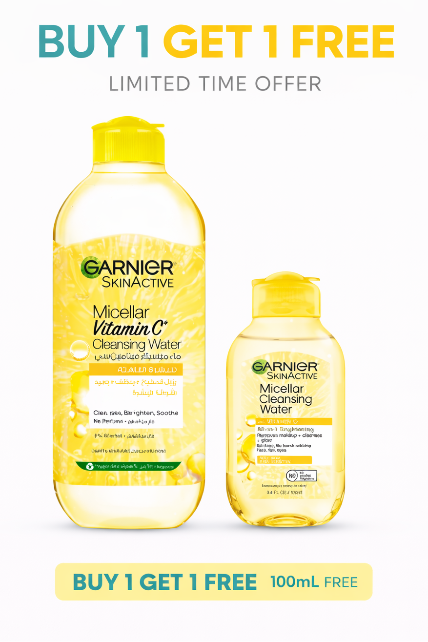 GARNIER MICELLAR WATER VITAMIN C 400ML + 100ML FREE