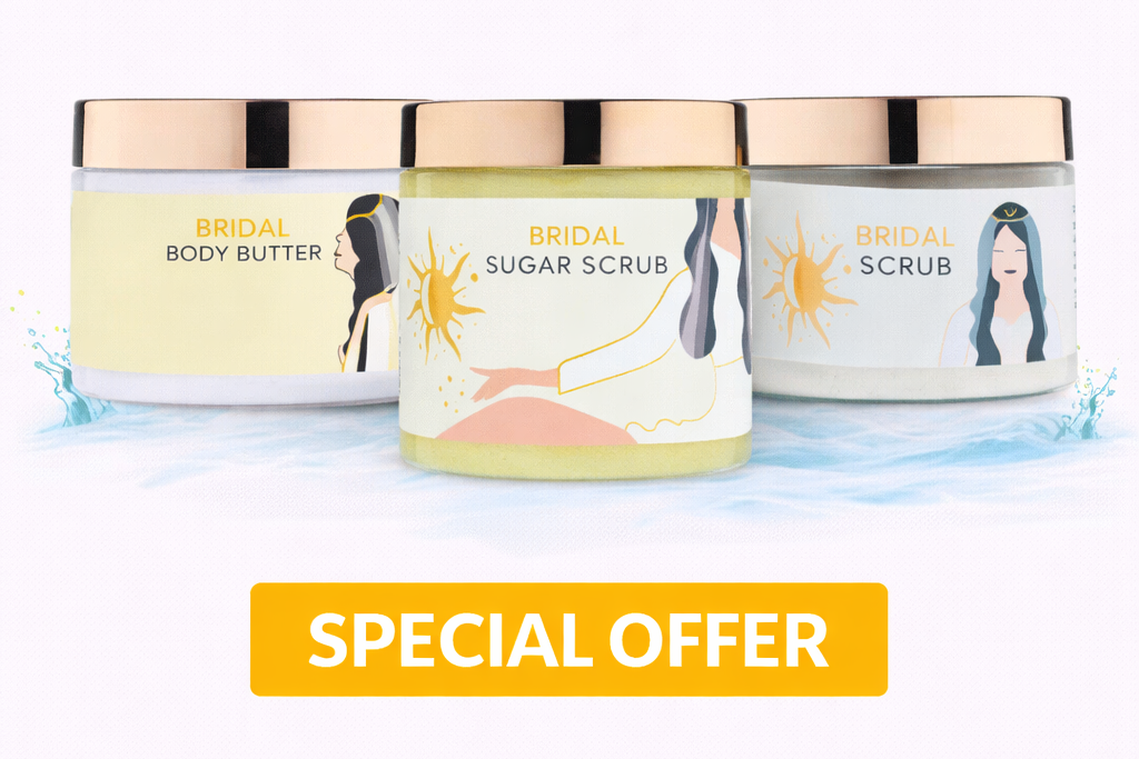 KHAN EL KASER BRIDAL BUTTER + BRIDAL SUGAR SCRUB +BRIDAL FACIAL SCRUB