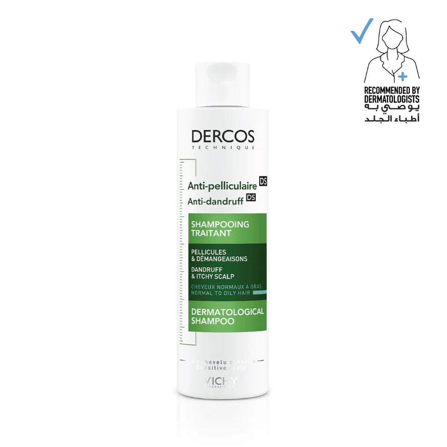 VICHY DERCOS ANTI DANDRUFF SHAMPOO NORMAL TO OILY 200ML