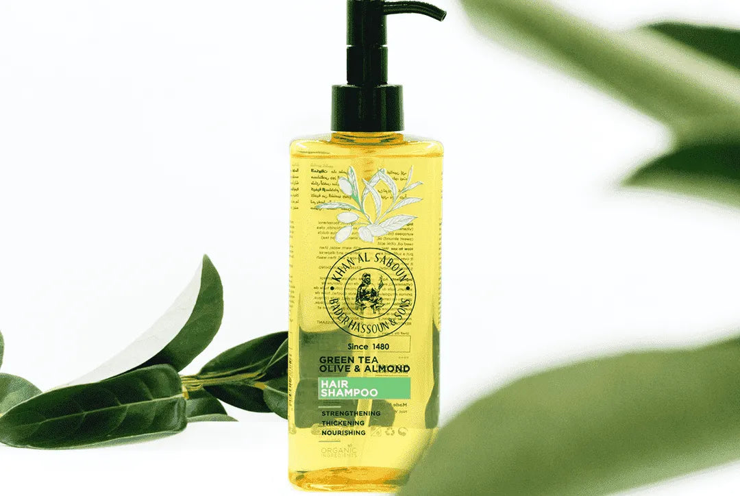 KHAN EL SABOUN GREEN TEA OLIVE & ALMOND HAIR 250ML