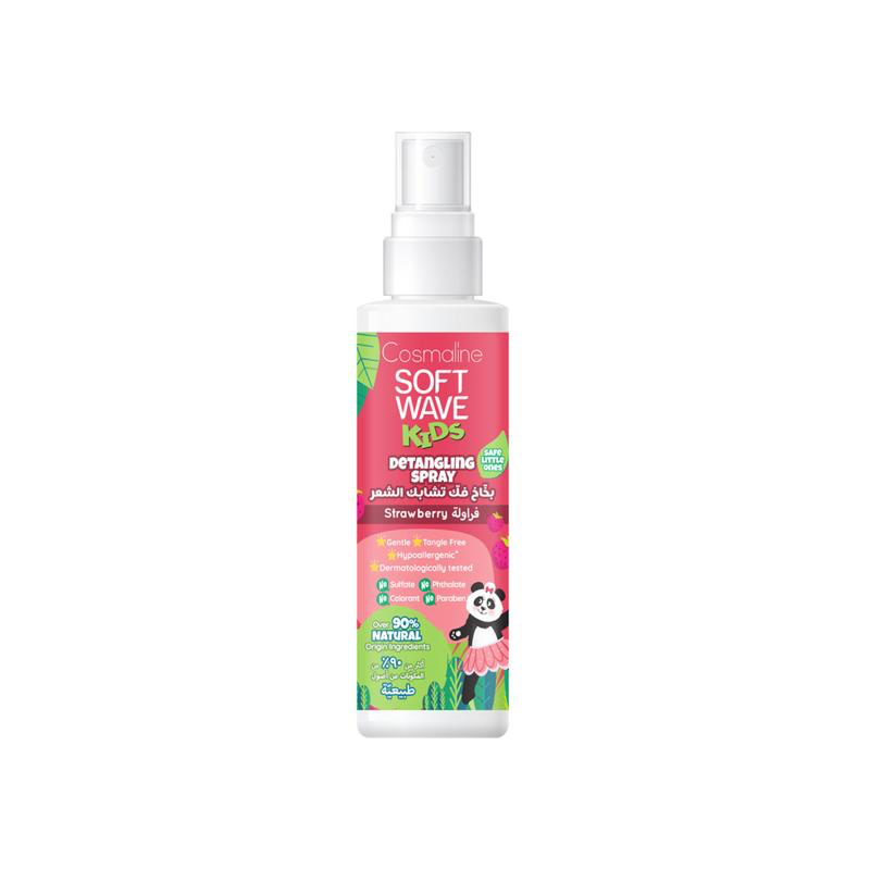 SOFT WAVE KIDS DETANGLING SPRAY STRAWBERRY & 6 NATURAL HERBAL EXTRACTS 125ML