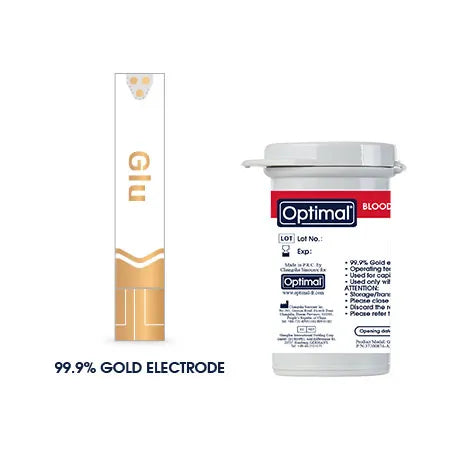 OPTIMAL BLOOD GLUCOSE TEST STRIP