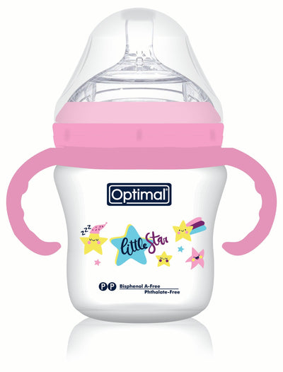 OPTIMAL ROUND BOTTLE WITH HAND PINK+WHITE