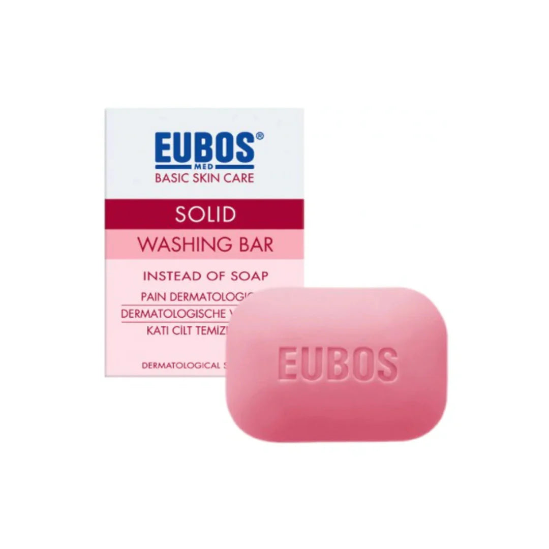 EUBOS SOLID WASHING BAR RED 125G