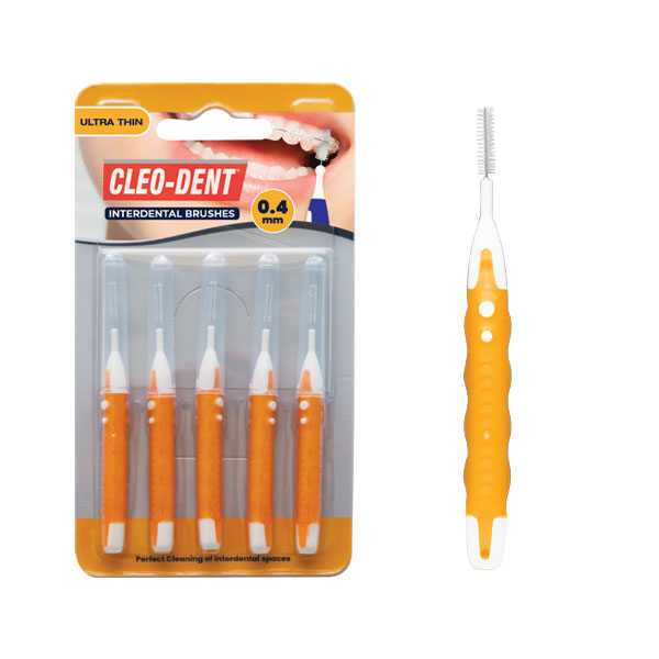CLEO-DENT INTERDENTAL BRUSHES 0.4MM