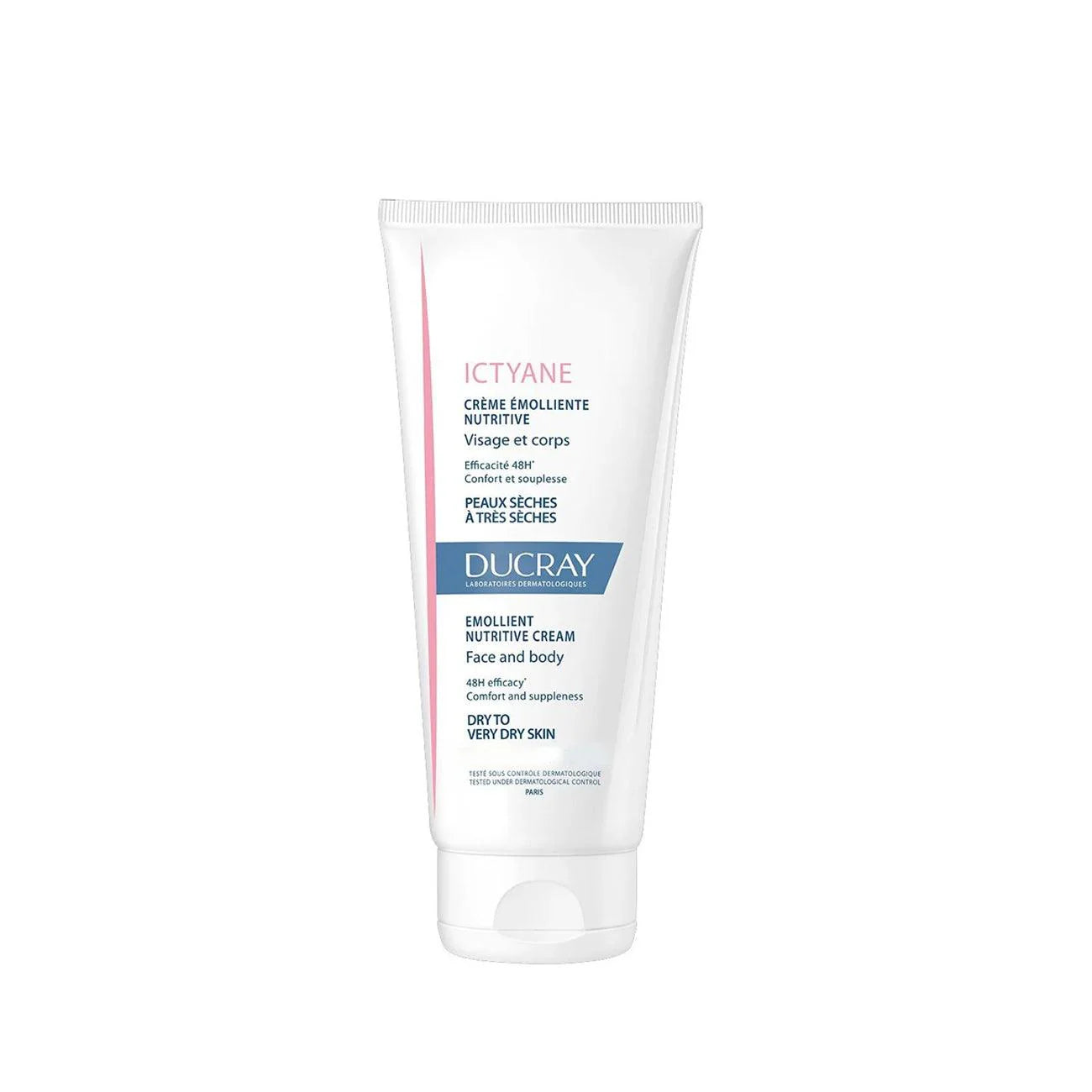 DUCRAY ICTYANE EMOLLIENT NUTRITIVE CREAM FACE AND BODY 200ML
