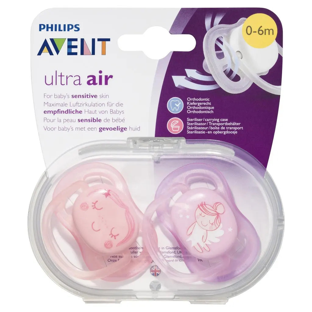 AVENT SOOTHER ULTRA AIR 0-6M PINK