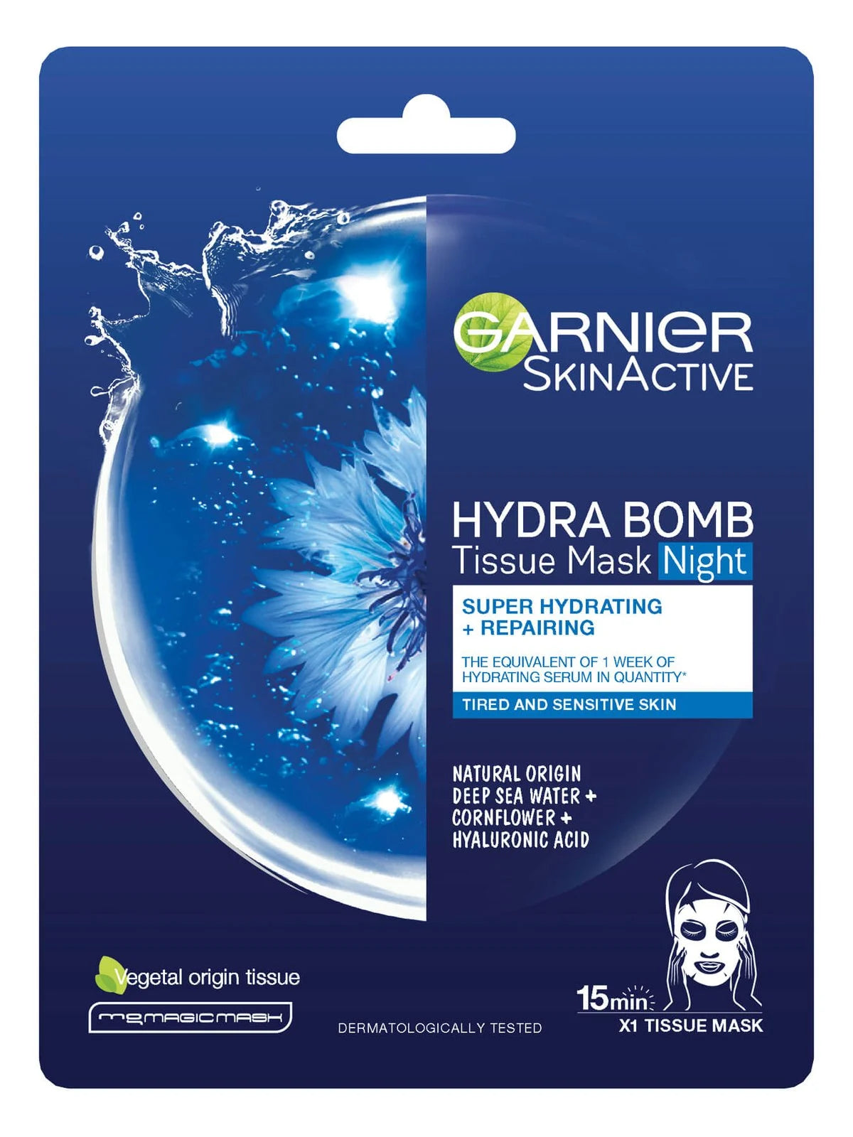 GARNIER HYDRA BOMB SUPER HYDRATING & REPAIRING NIGHT FACE MASK