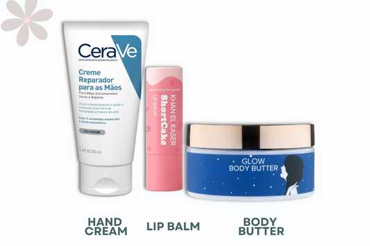 CERAVE HAND CREAM + BODY MOISTURIZER +LIP BALM