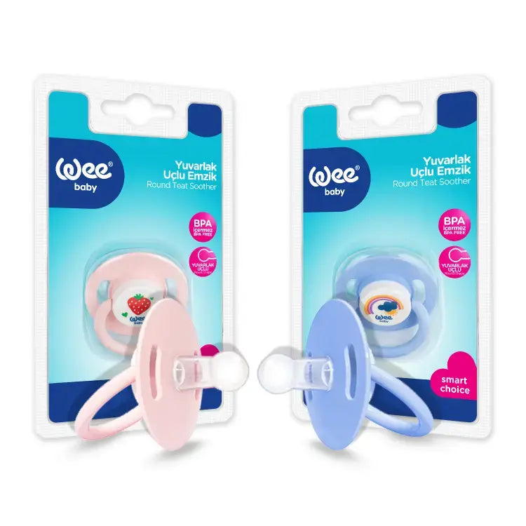 WEE BABY ROUND TEAT PACIFIER 0-6M