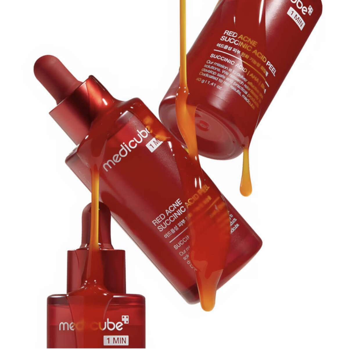 Red Acne Succinic Acid Peel