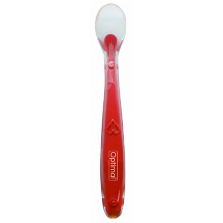 OPTIMAL SILICONE SPOON RED