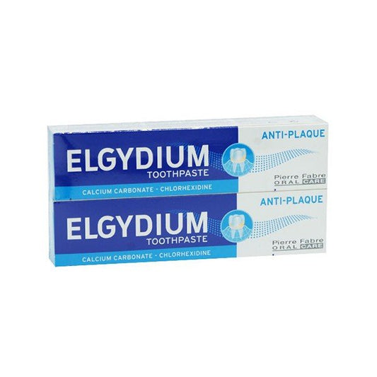 ELGYDIUM ANTI-PLAQUE 2X75ML TOOTHPASTE
