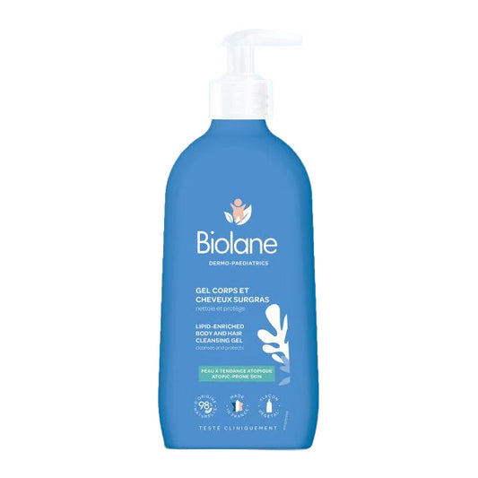 BIOLANE LIPID-ENRICHED BODY & HAIR CLEANSING GEL FOR DRY SKIN 350ML