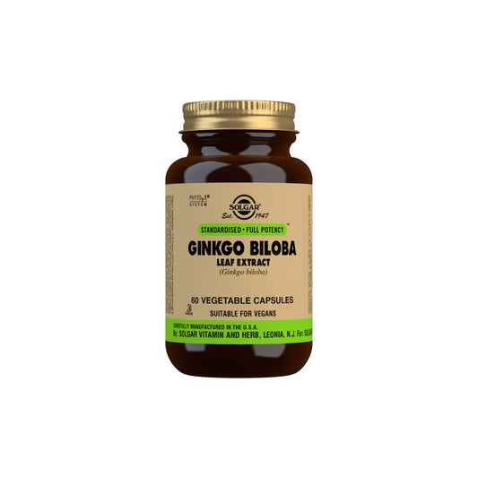 SOLGAR GINKGO BILOBA LEAF EXTRACT 60CAP