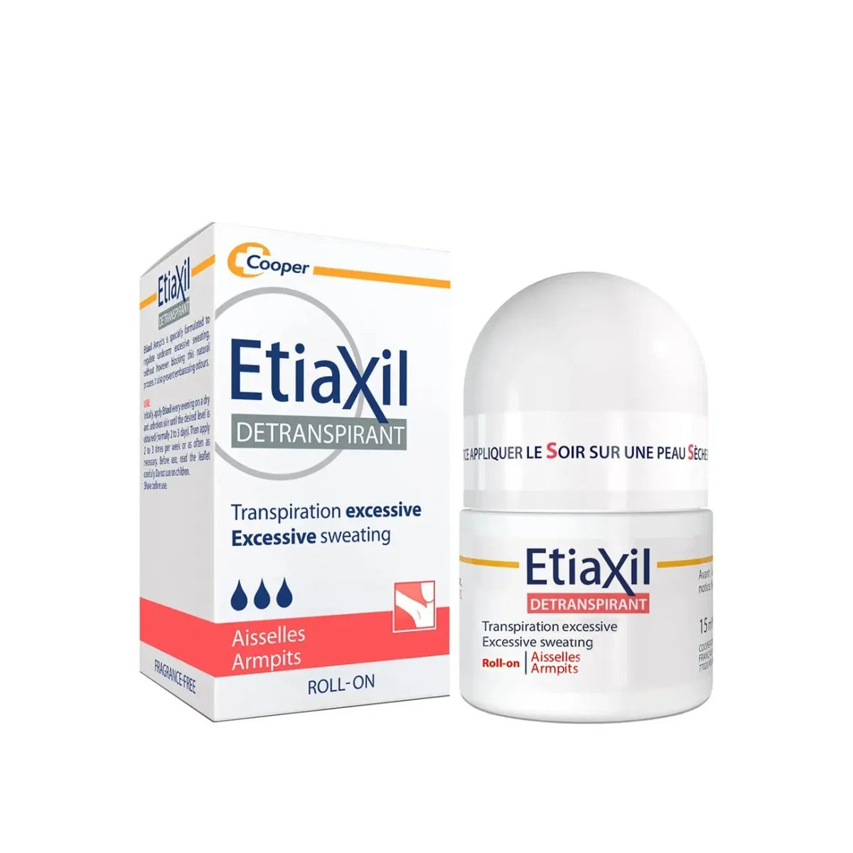 ETIAXIL ANTI PERSPIRANT NORMAL SKIN ARMPITS ROLL-ON 15ML