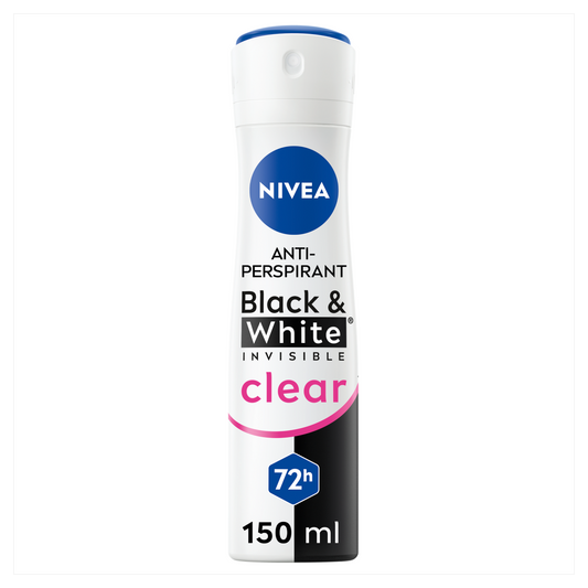 NIVEA DEO WOMAN BLACK & WHITE CLEAR 72H 150ML