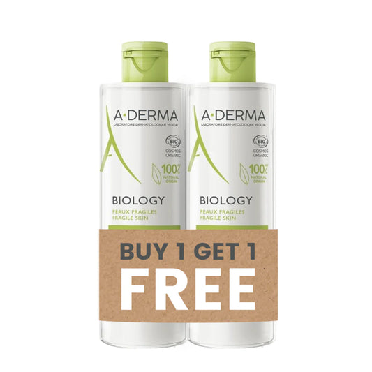 A-DERMA BIOLOGY FRAGILE SKIN EAU MICELLAIR 400ML+400ML FREE