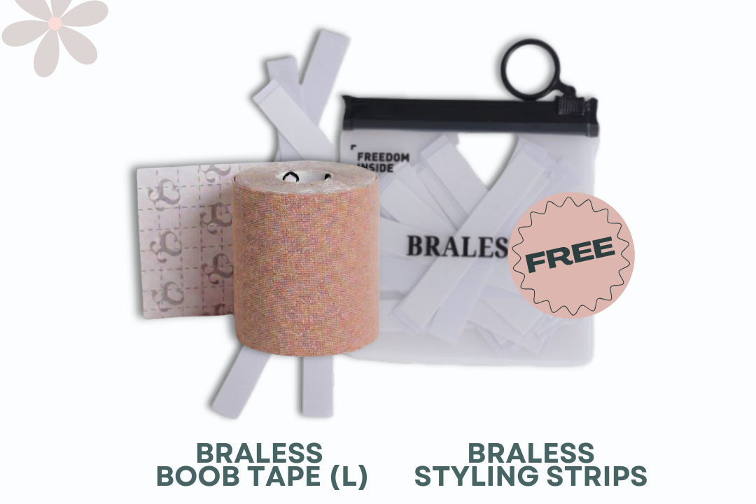 BUY 1 GET 1 FREE: BOOB TAPE (L) + FREE STYLING STRIPS