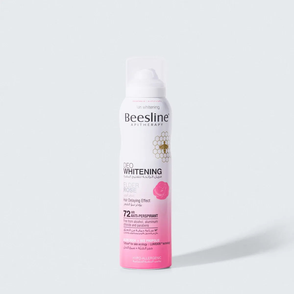 BEESLINE DEO WHITENING ELDER ROSE 72H 150ML