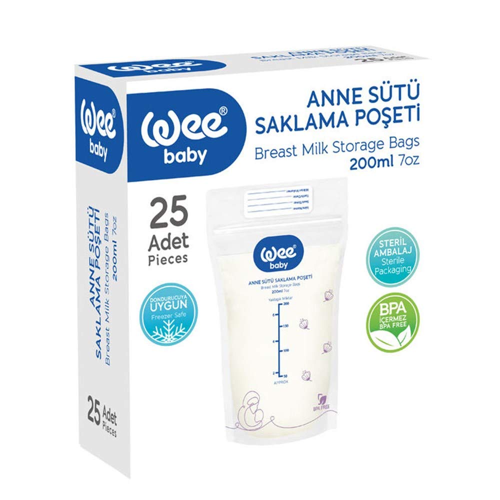 WEE BABY BREAST MILK STOTAGE BAGS 200ML