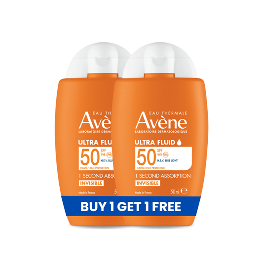 Avène Ultra Fluid Invisible SPF50+ Sunscreen Buy1Get1 Free 50ML