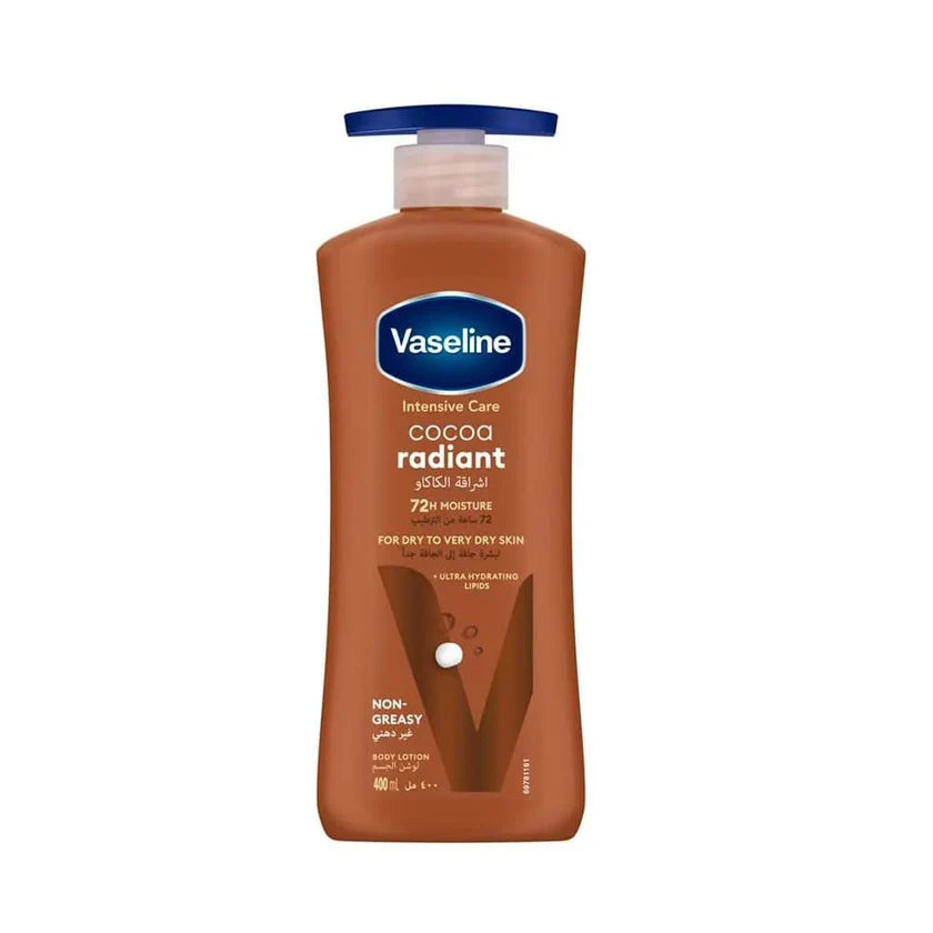 VASELINE COCOA RADIANT 72H MOISTURE FOR DRY TO VERY DRY SKIN 400ML