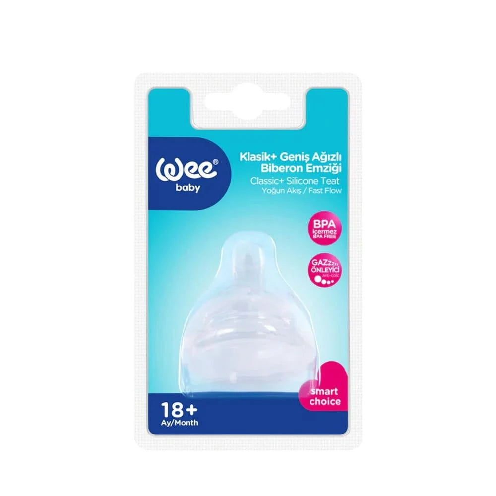 WEE BABY CLASSIC SILICON TEAT 18M+