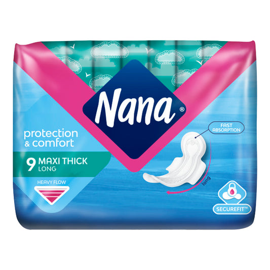 NANA PTOTECTION & COMFORT MAXI THICK LONG 9 PADS
