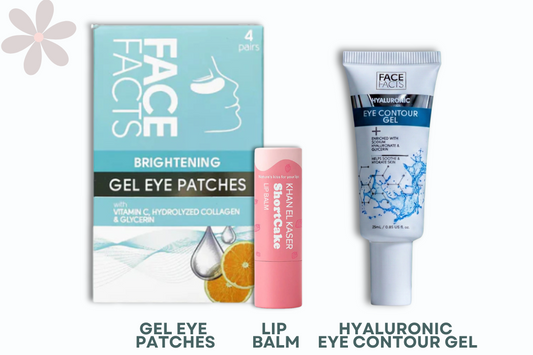 GEL EYE PATCHES + EYE GEL CONTOUR + LIP BALM
