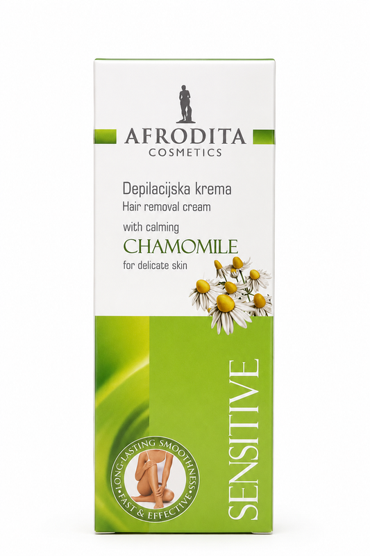 AFRODITA CHAMOMILE SENSITIVE BODY HAIR REMOVAL CREAM