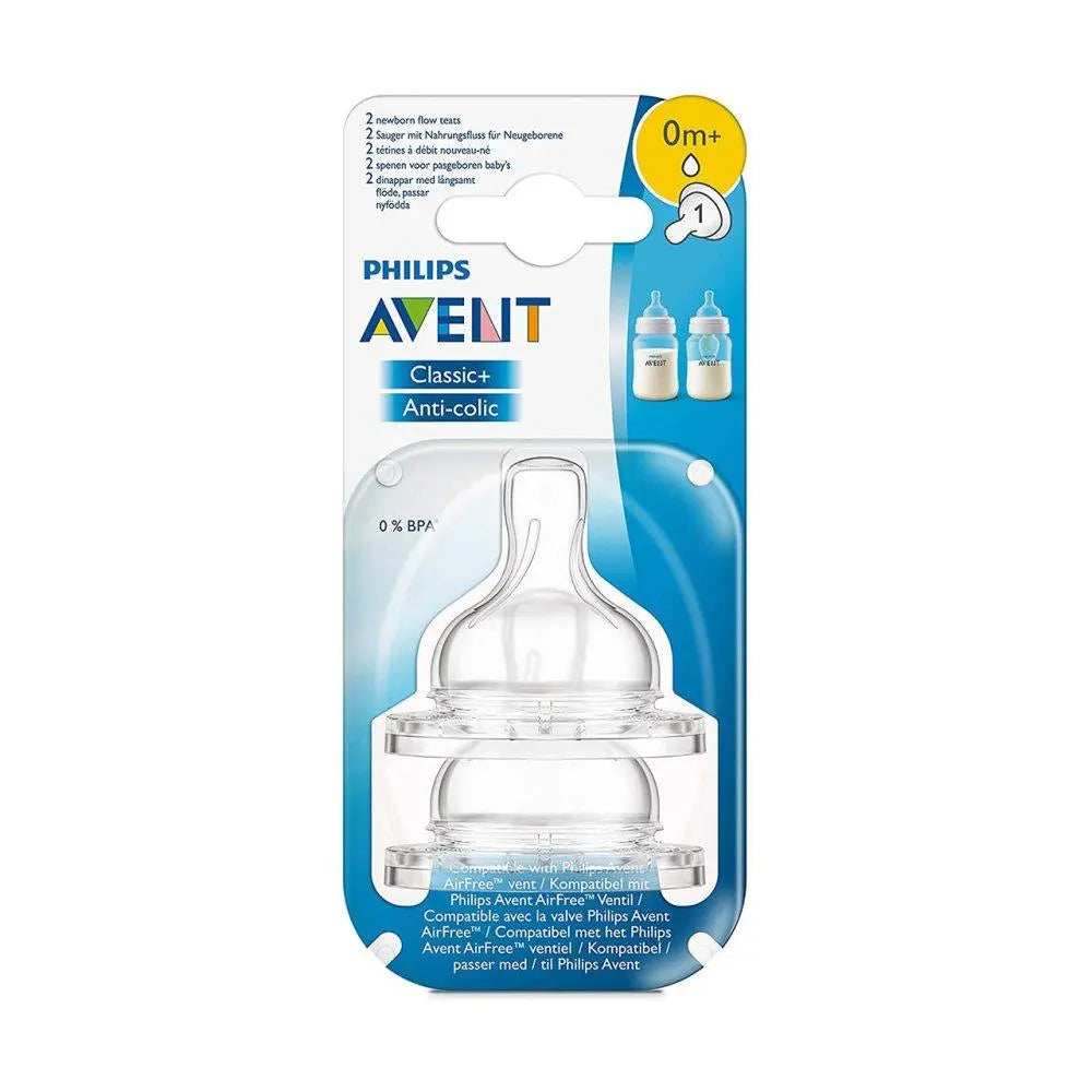 AVENT DISPOSABLE SILICONE TEATS CLASSIC 0M+ NEWBORN