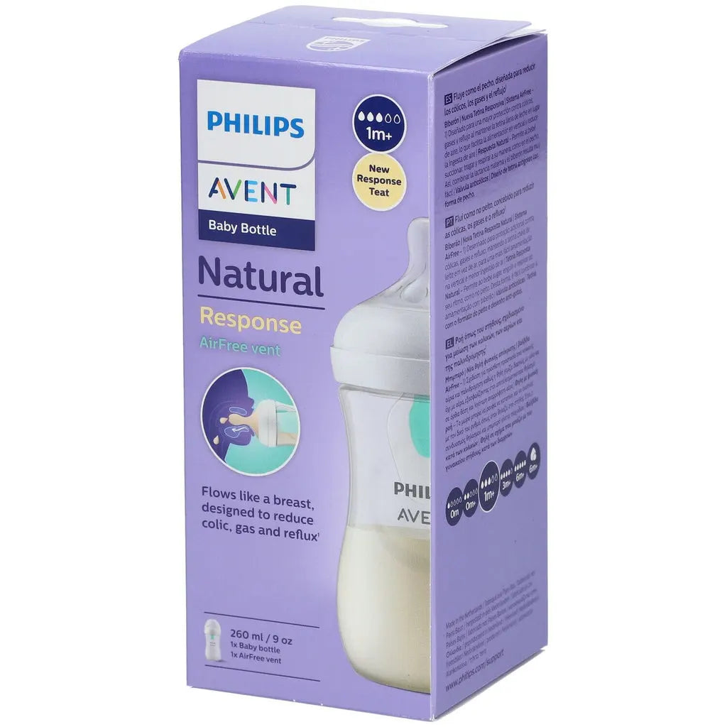 AVENT BOTTLE NATURAL RESPONSE WITH AIRFREE VENT 260ML