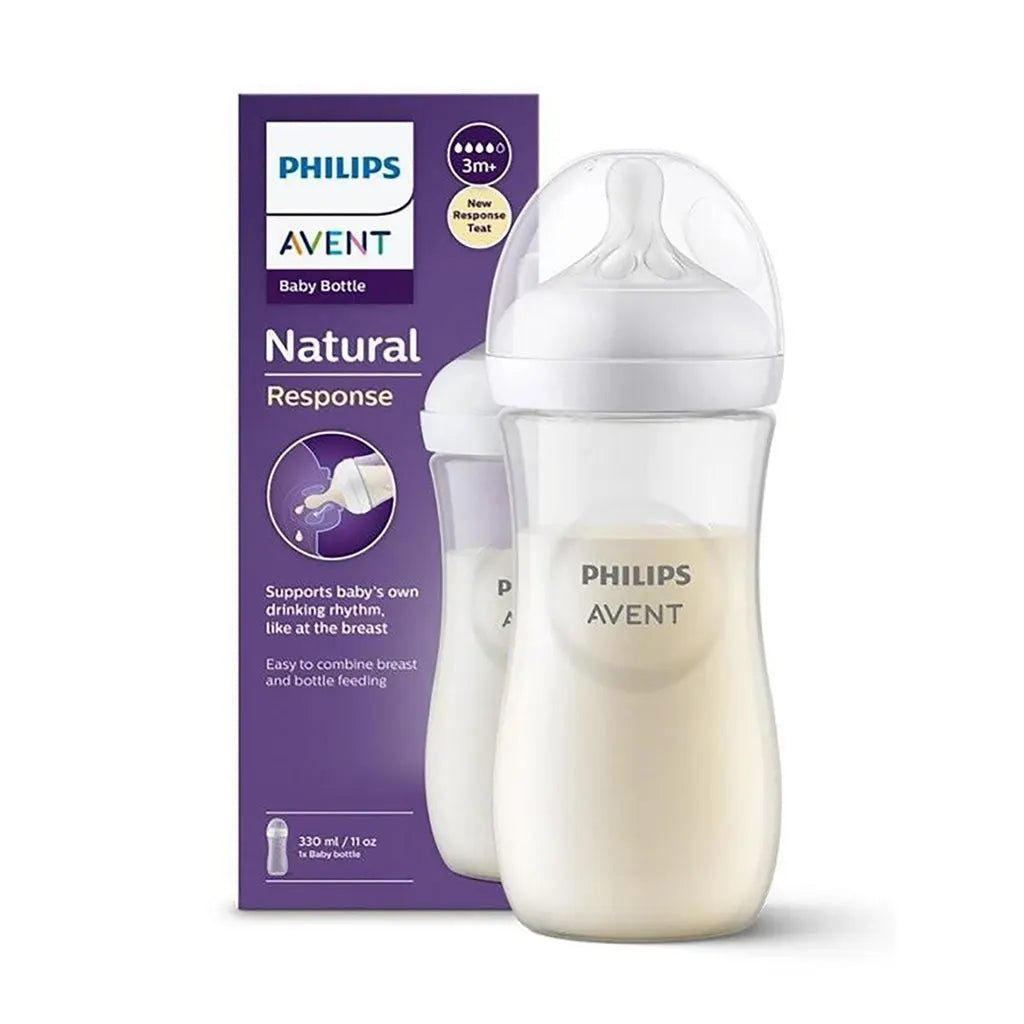 AVENT BOTTLE NATURAL RESPONSE WITH AIRFREE VENT 330ML