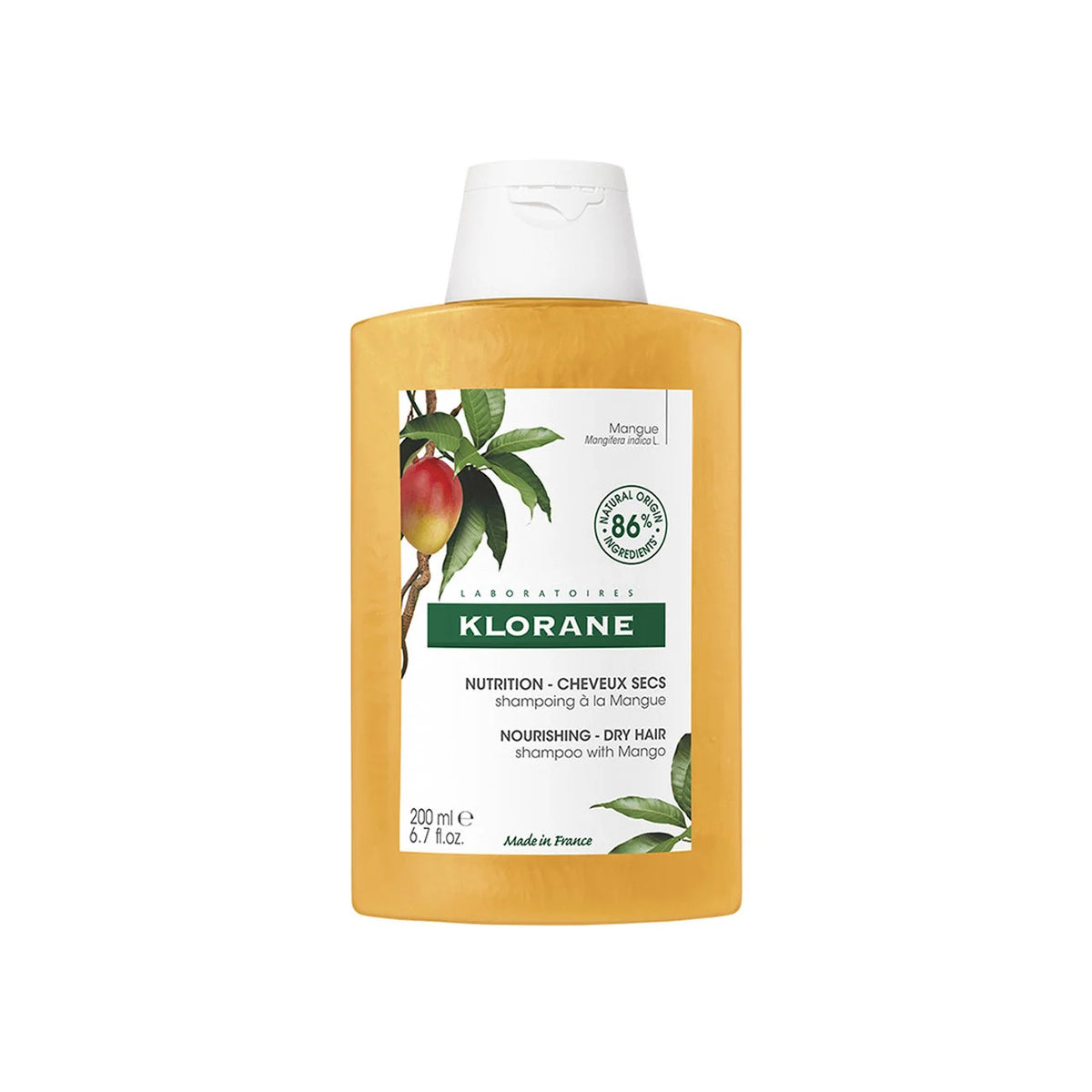 Klorane Nourishing Shampoo with Mango Butter - Dry Hair 200 ml
