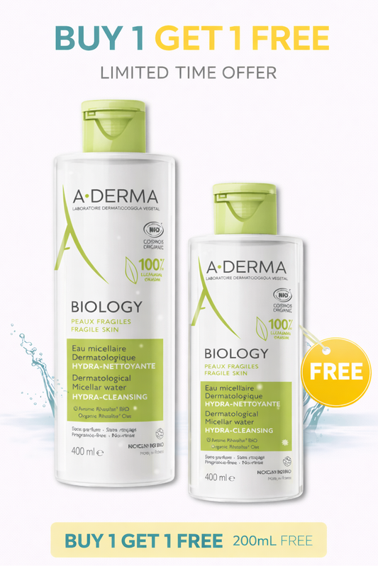 A-DERMA BIOLOGY HYDRA CLEANSER 400ML+200ML