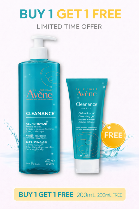 AVENE CLEANSER GEL 400ML+ FREE 200ML