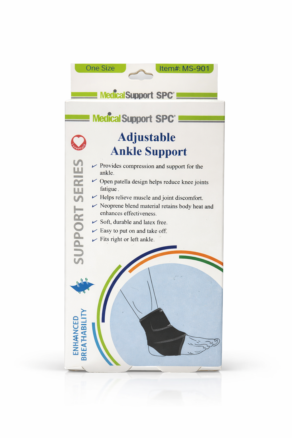 MEDICAL SUPPORT ADJUSTABLE ANKLE SUPPORT