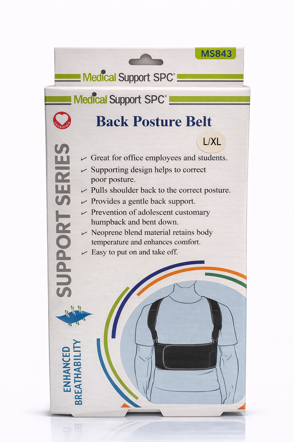 MEDICAL SUPPORT BACK POSTURE BELT