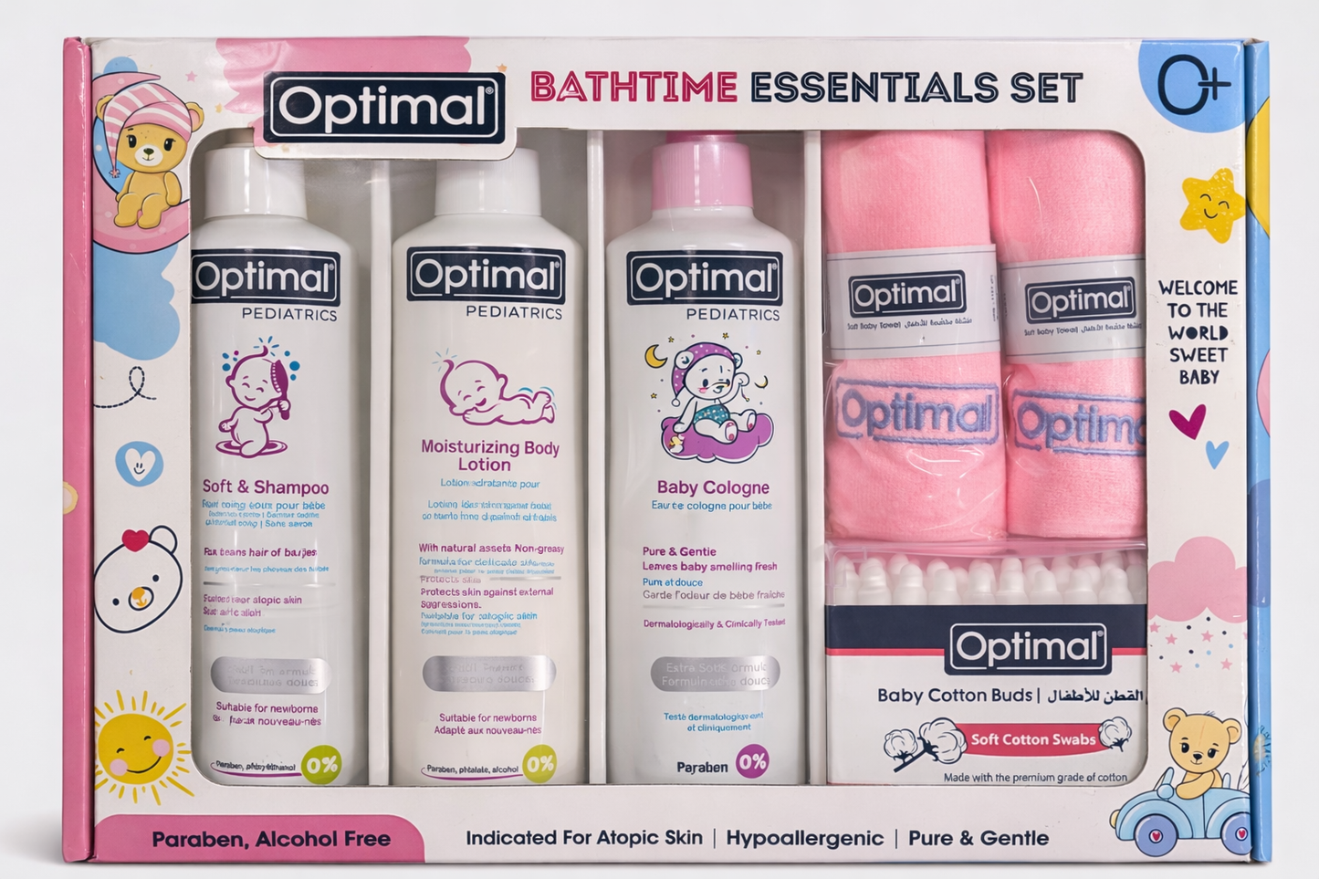 OPTIMAL BATHTIME ESSENTIAL SET – PINK