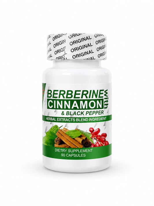 BERBERINE WITH CINNAMON & BLACK PEPPER 90 CAPS