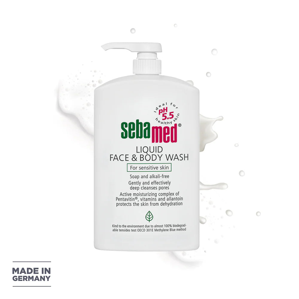 SEBAMED LIQUID FACE & BODY WASH PUMP 300ML