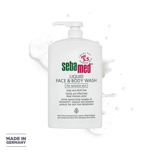 SEBAMED LIQUID FACE & BODY WASH PUMP 300ML