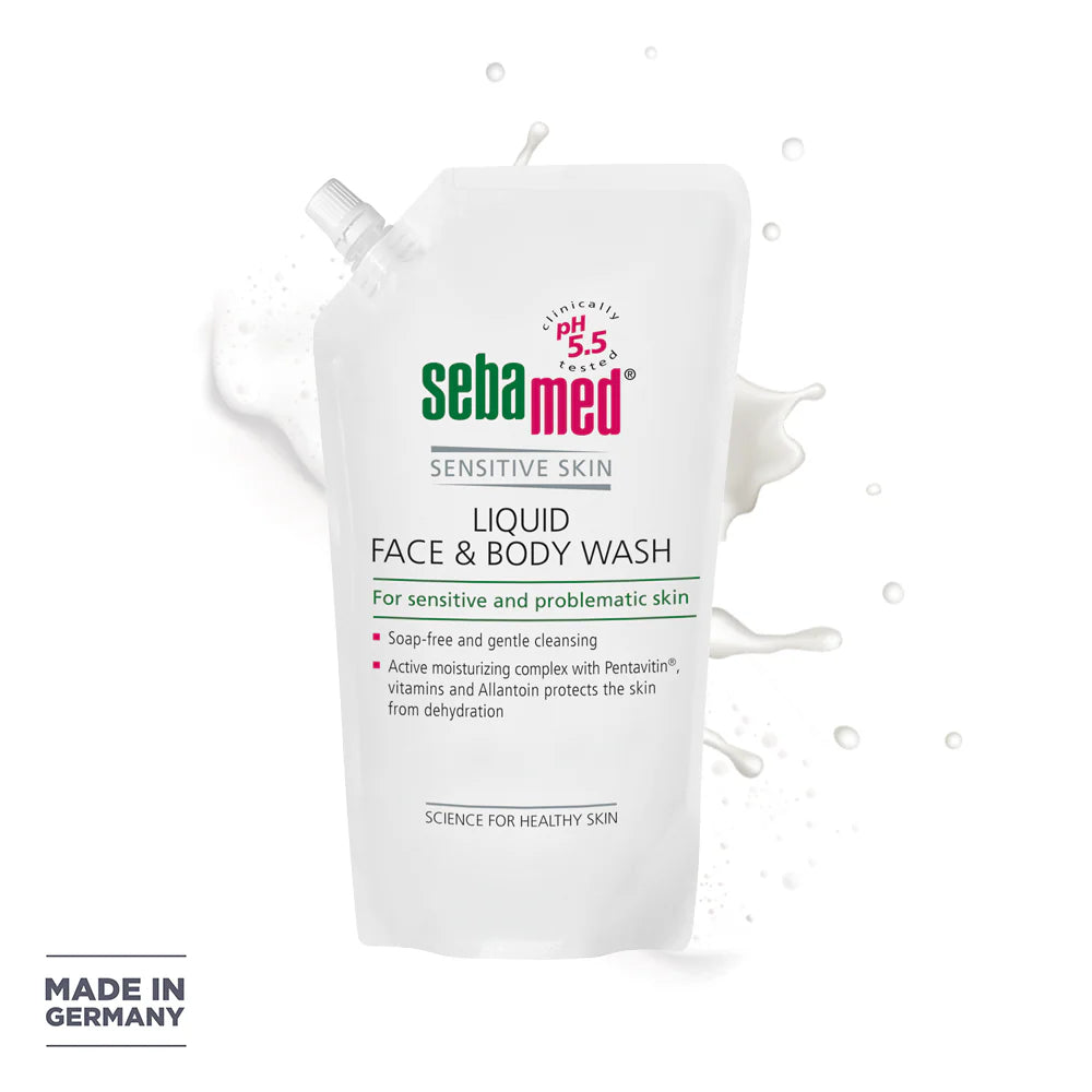 SEBAMED LIQUID FACE & BODY WASH REFILL PACK 1000ML