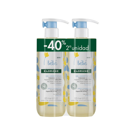 KLORANE BÉBÉ GENTLE WASHING GEL - 2x500ML